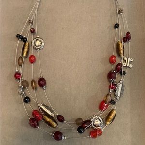 Lia Sophia Necklace Multi Colored